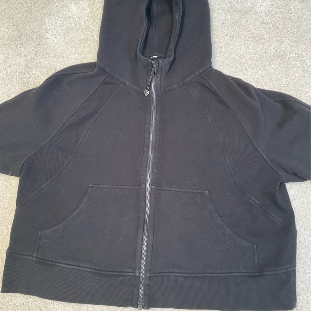 Lululemon Black scuba full zip m/L